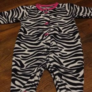 Zebra blanket sleeper